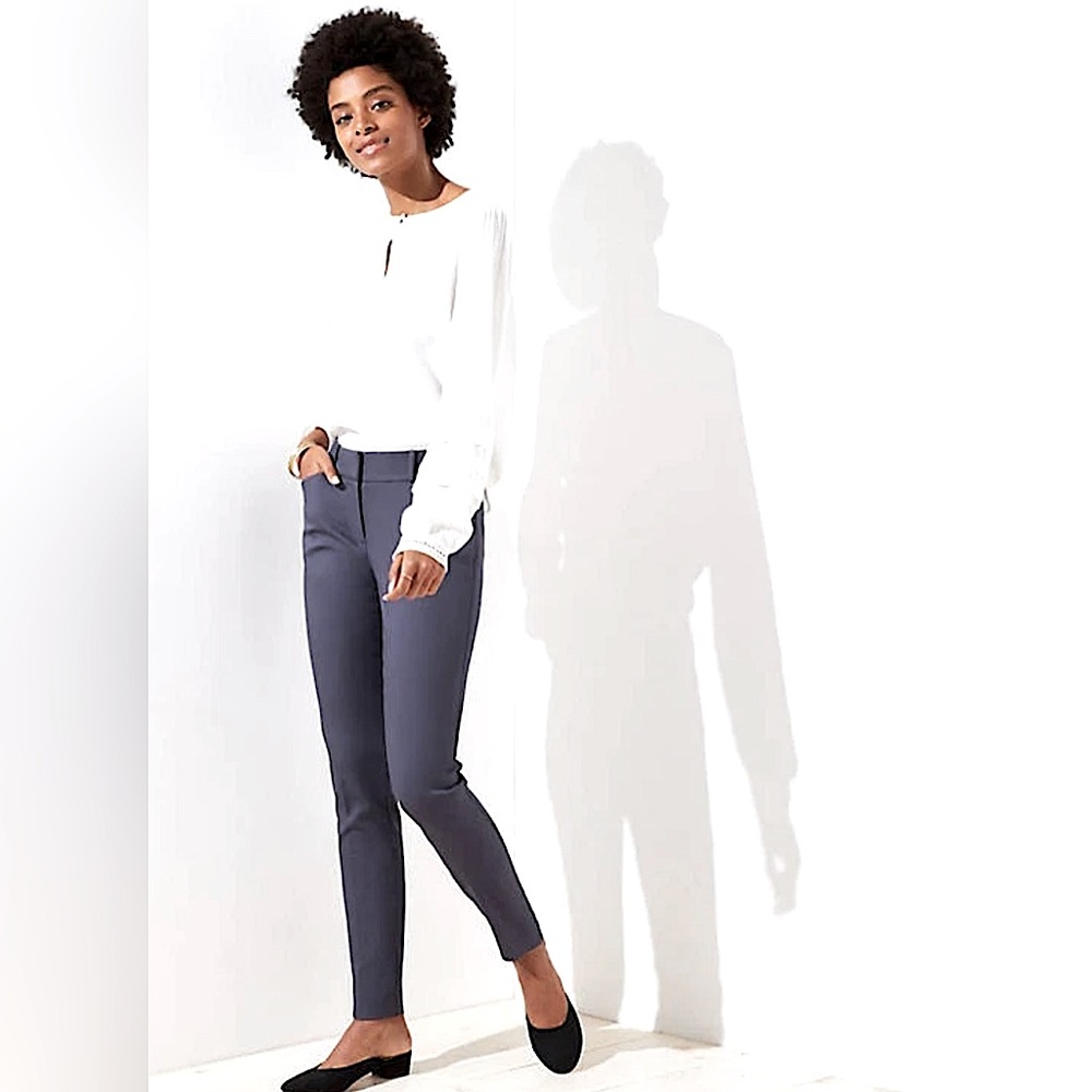 Loft Marisa skinny black pants‎ Petite